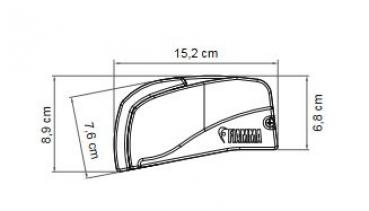 Komplettset Markise Fiamma F40van für T5 / T6 / T6.1 ohne C-Schiene (Beifahrerseite) #98655Z152